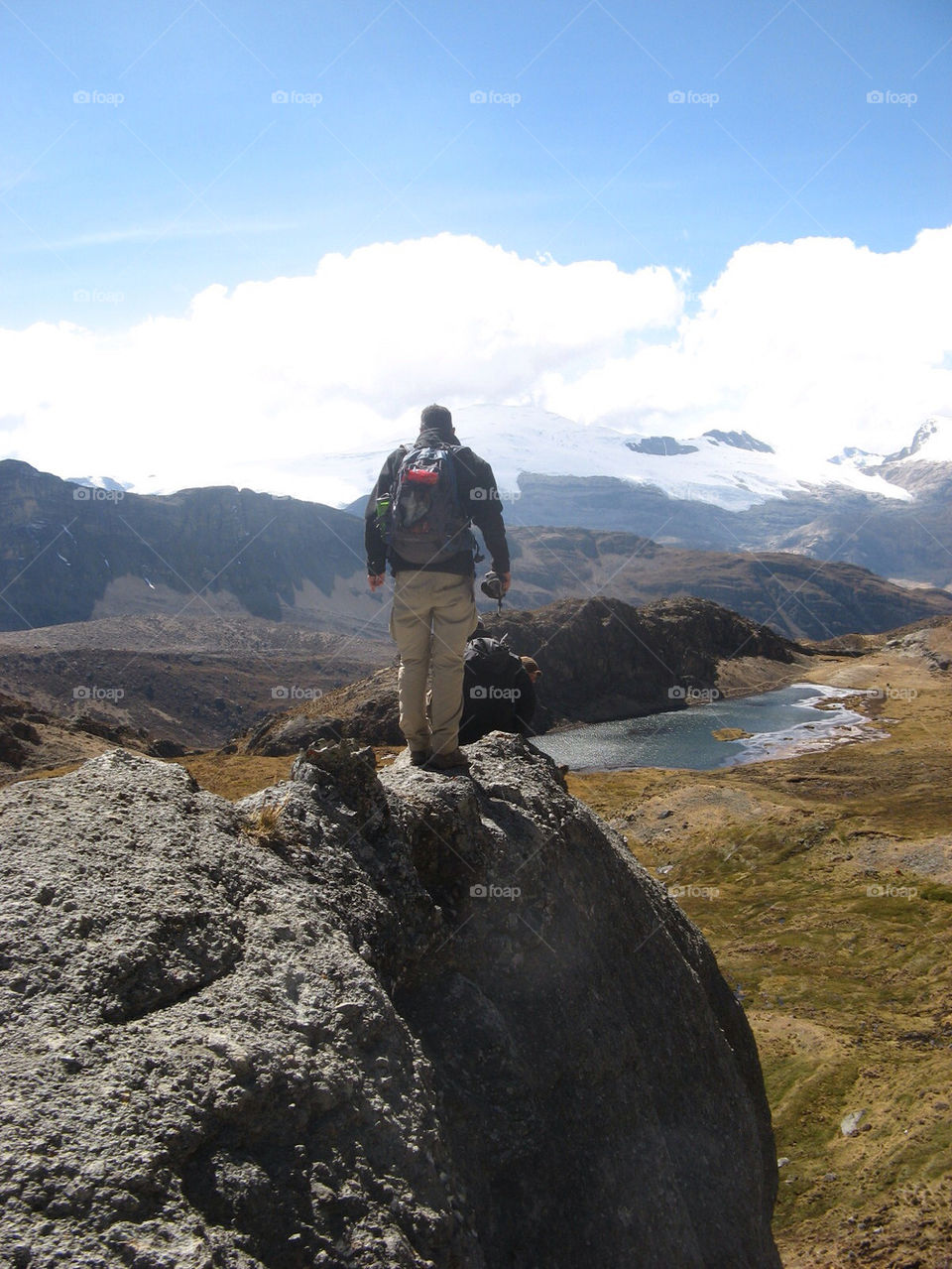 boy man mountains standing by tdebby