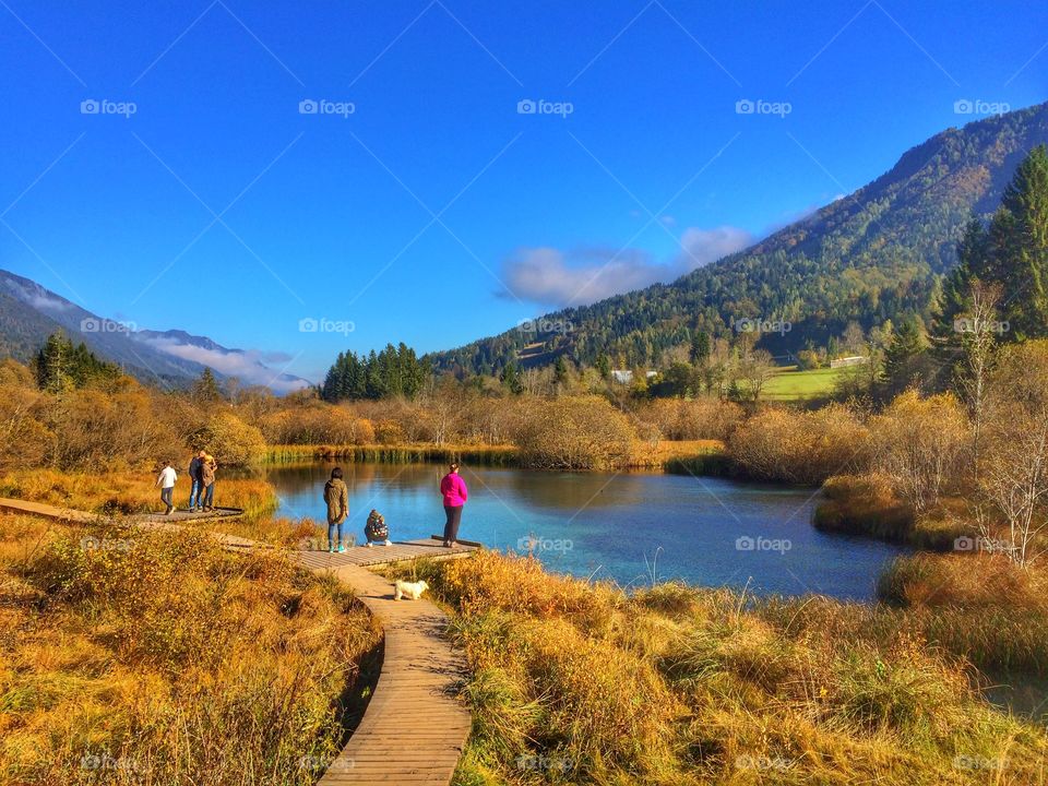 Enjoying Sunny Sunday in amazing nature