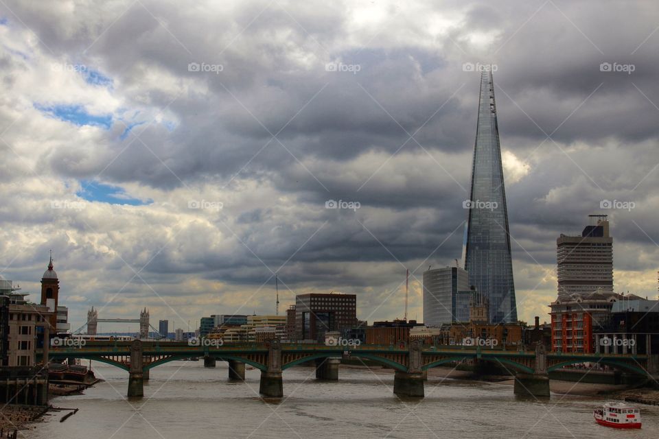 View along the Thames