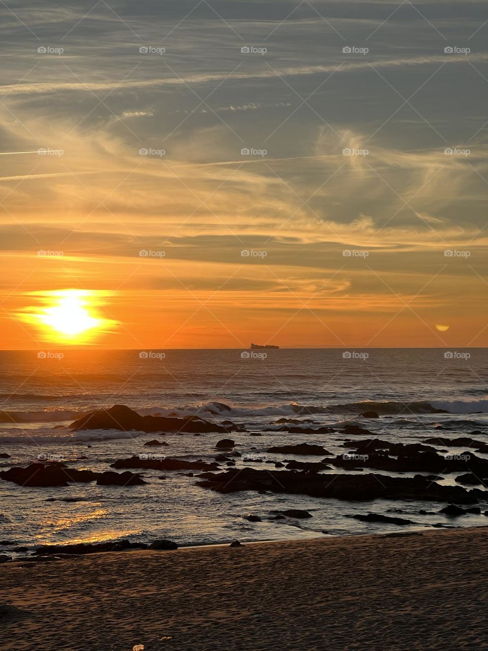 Sunset and the ocean