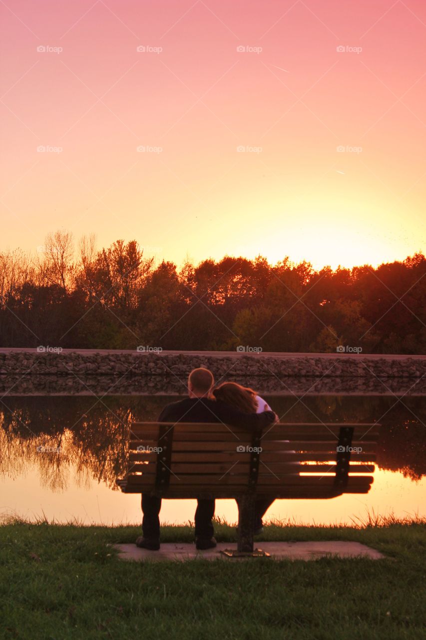 Sunset bench 