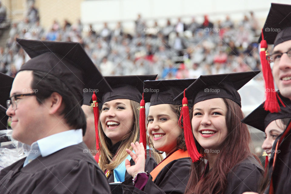 Group of successful graduate students