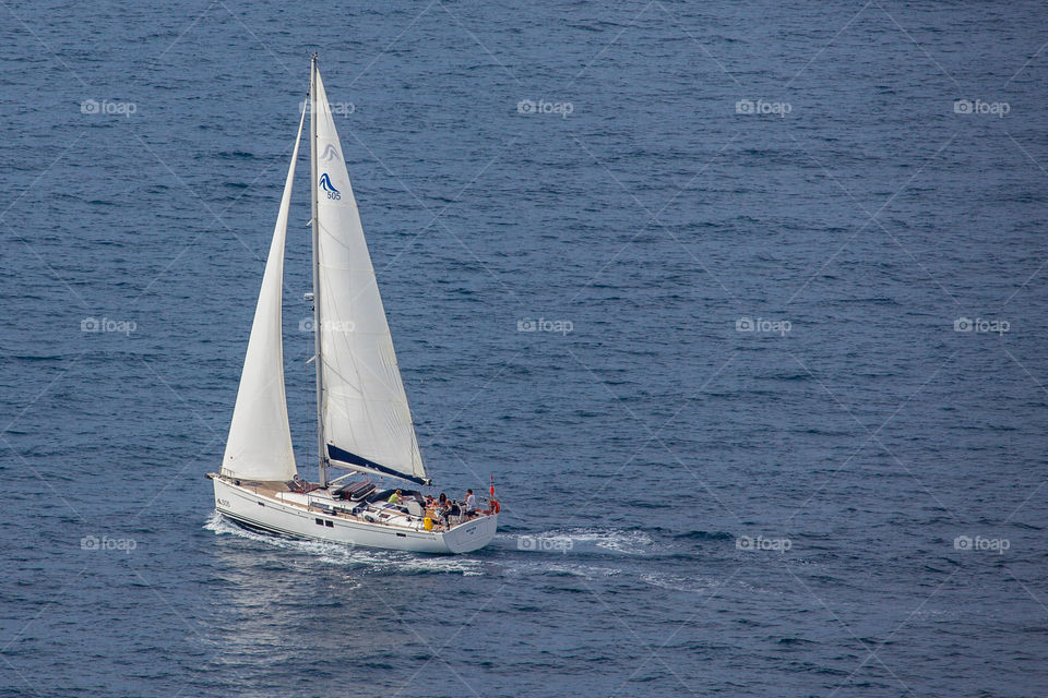 Sailboat in sea