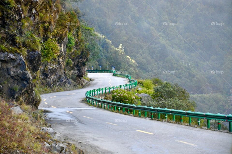 The road in Himalayas 