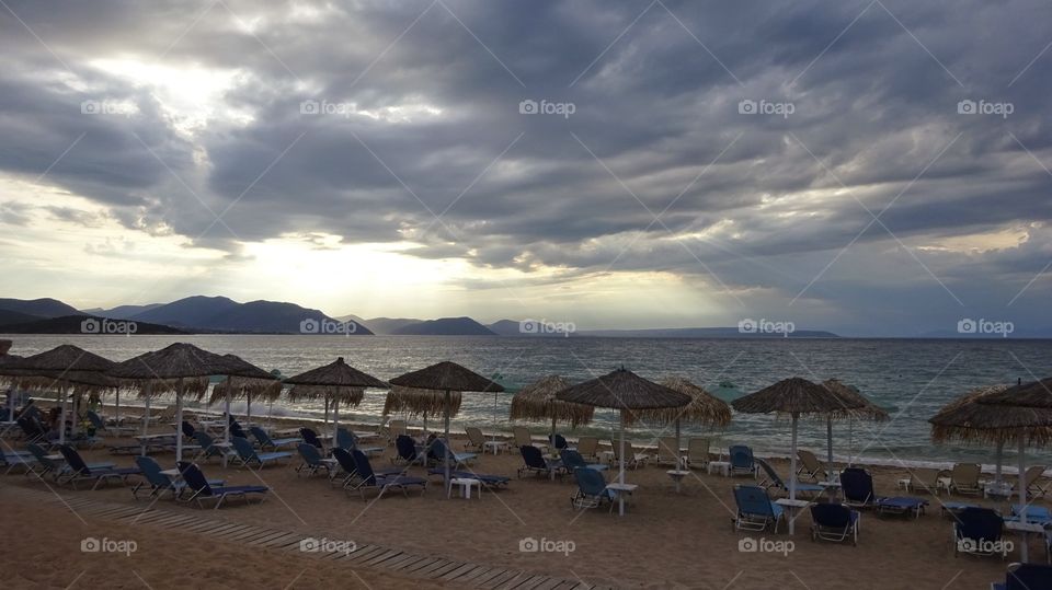 Greece Chalkida beach. Greece Chalkida beach
