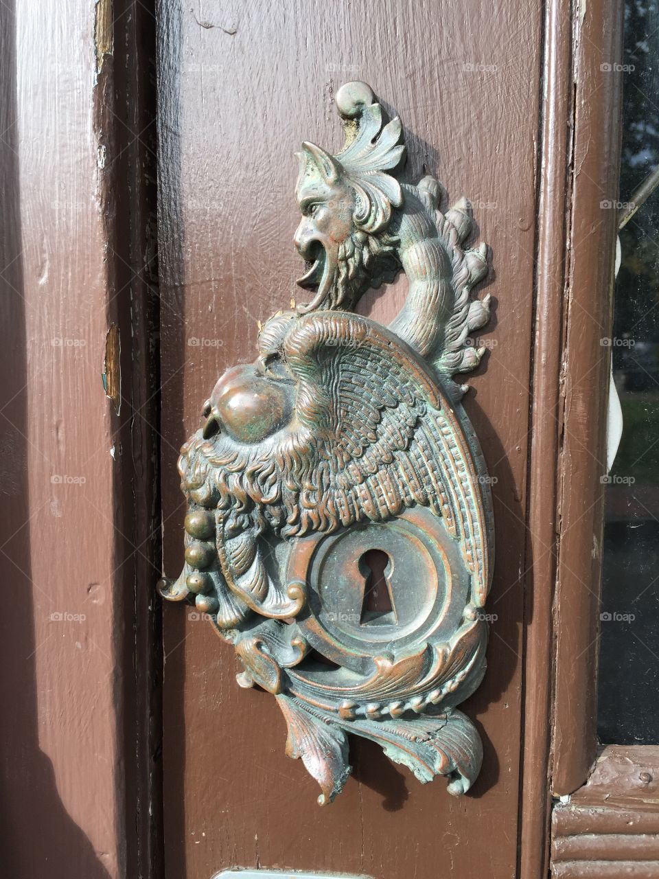 Old door lock Newport, Rhode Island
