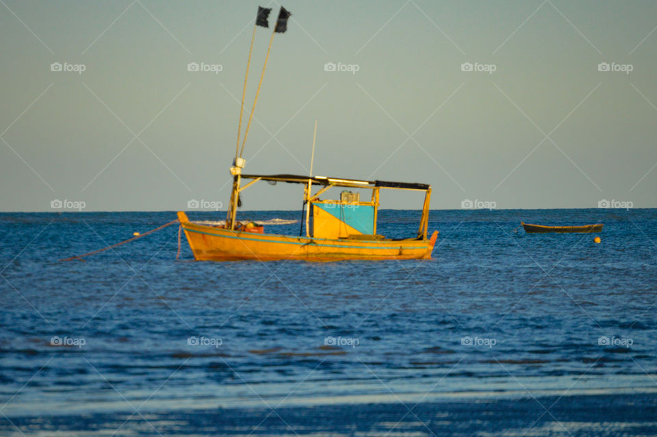 Barco de pescadores de cumuruxatiba Bahia Brasil 🇧🇷