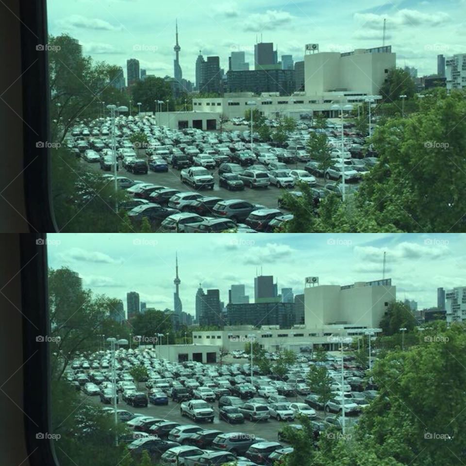 Toronto from the trains eyes