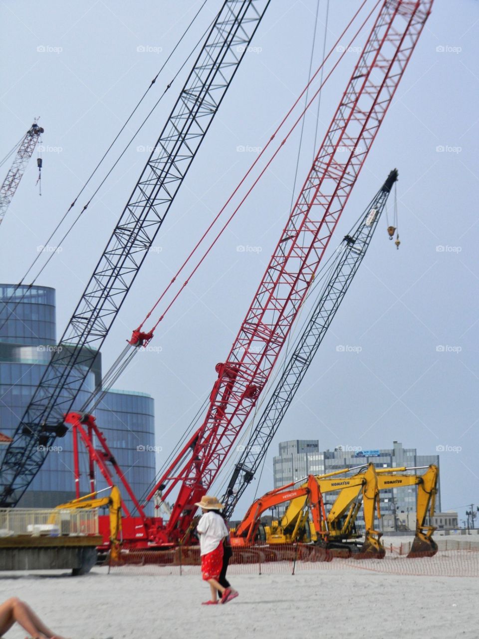 Construction at the shore. Atlantic City,  New Jersey 