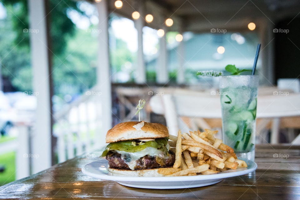 Patio burger - Farm to table dining 