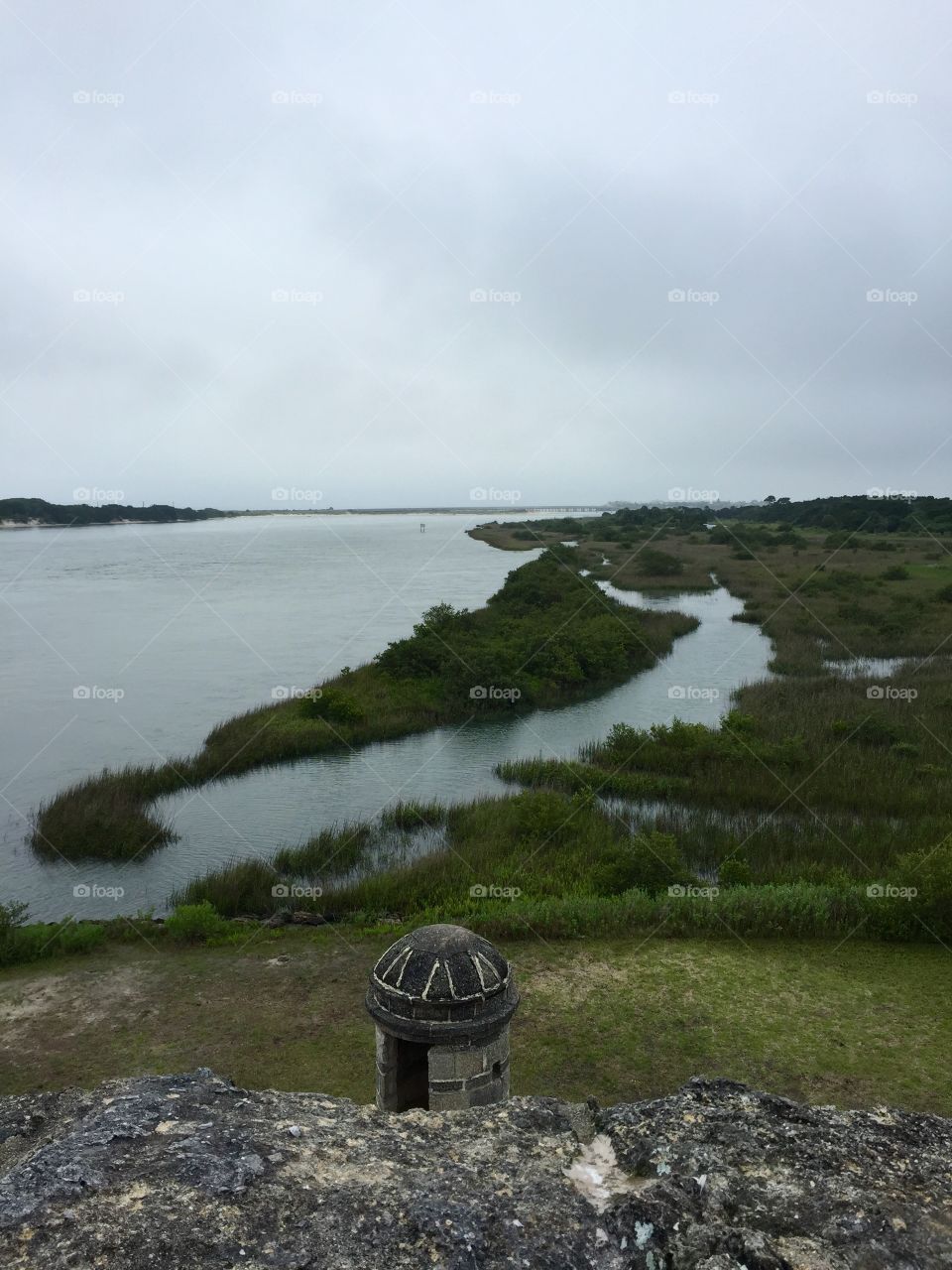 View. View from the top of Fort Matanzas National Monument