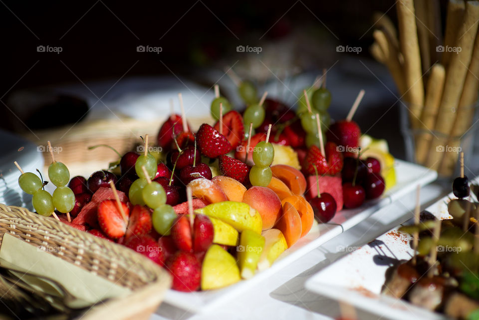 Appetizer of fruits