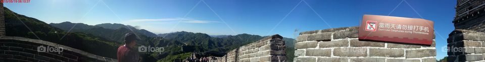 八达岭长城-Great Wall Ba Da Ling. 我一直梦寐以求的长城, 竟然没受保护, 而且还被人破坏, 觉得很心疼。 
Feel getting hurt when one of the Great Wall is not Being Well Protected by human.