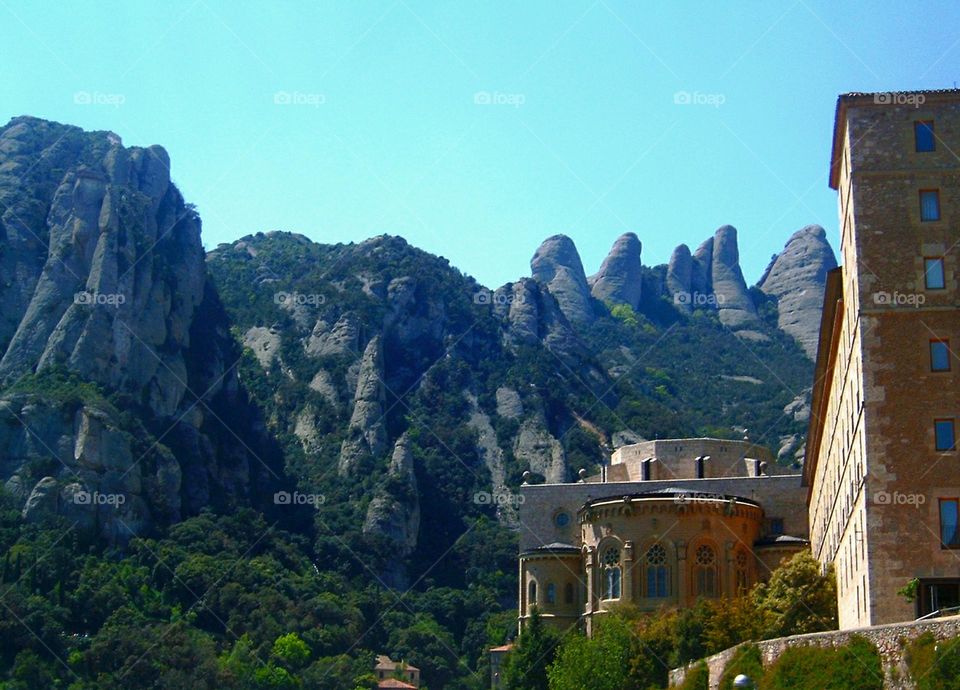Montserrat landscape.