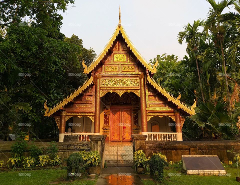 beautiful temple. Chiang Mai, Thailand.