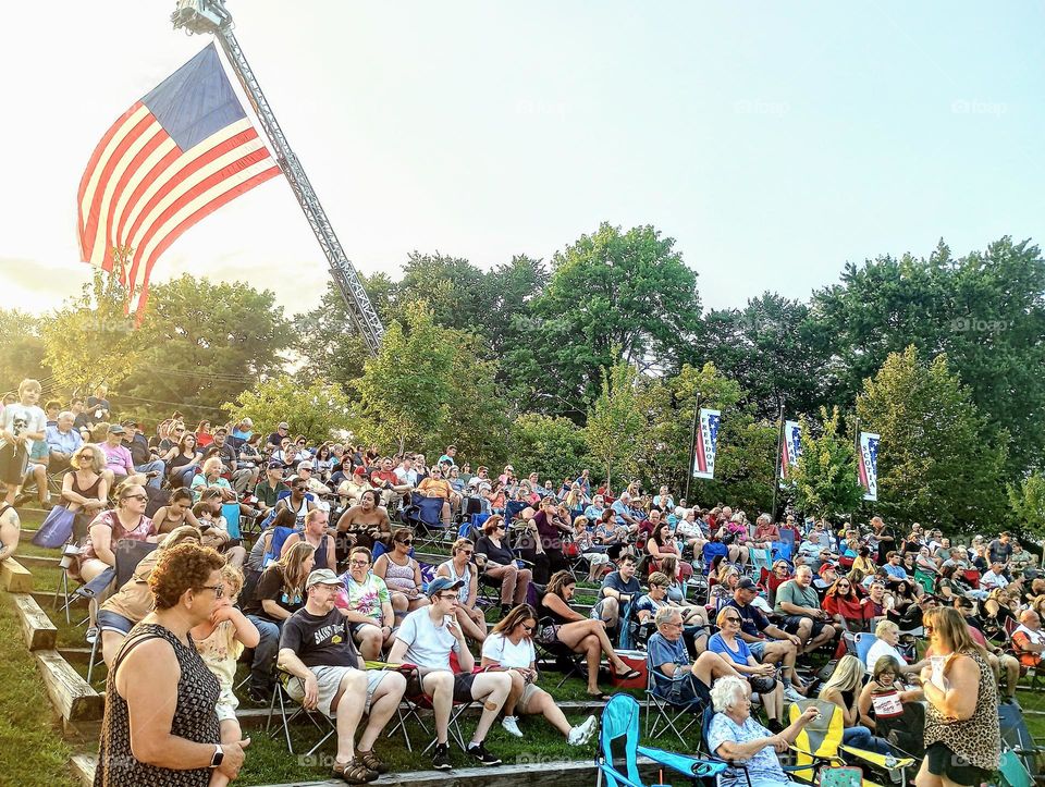 Patriotic Crowd