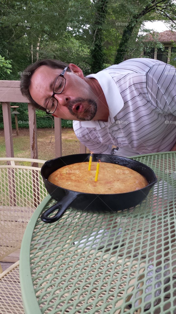 birthday cornbread