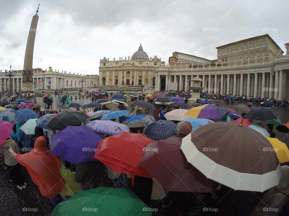 Umbrellas in the Vatican