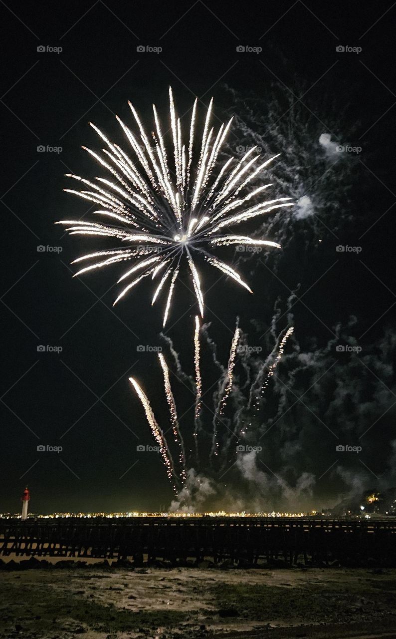 fireworks in Trouville-sur-Mer