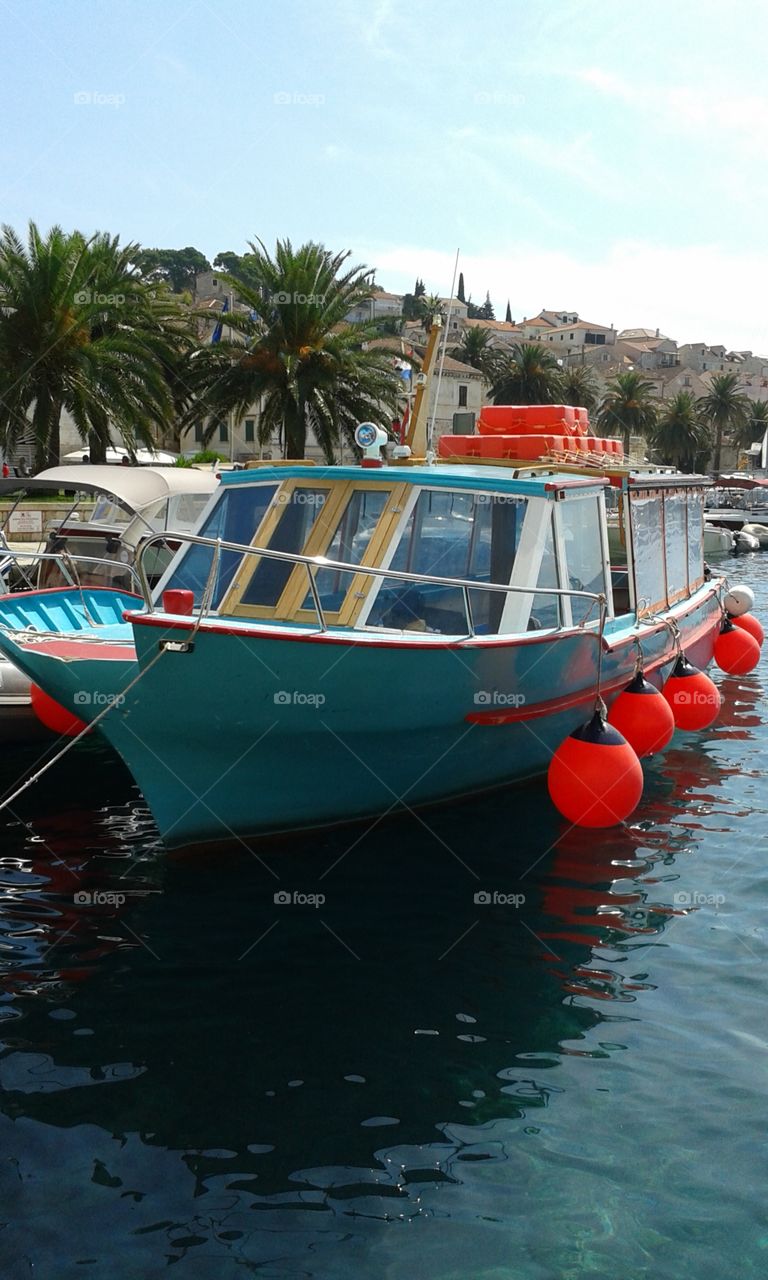 boat on Croatian bay