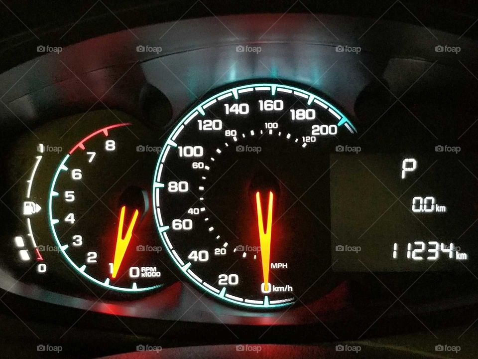 Dashboard Speedometer Odometer