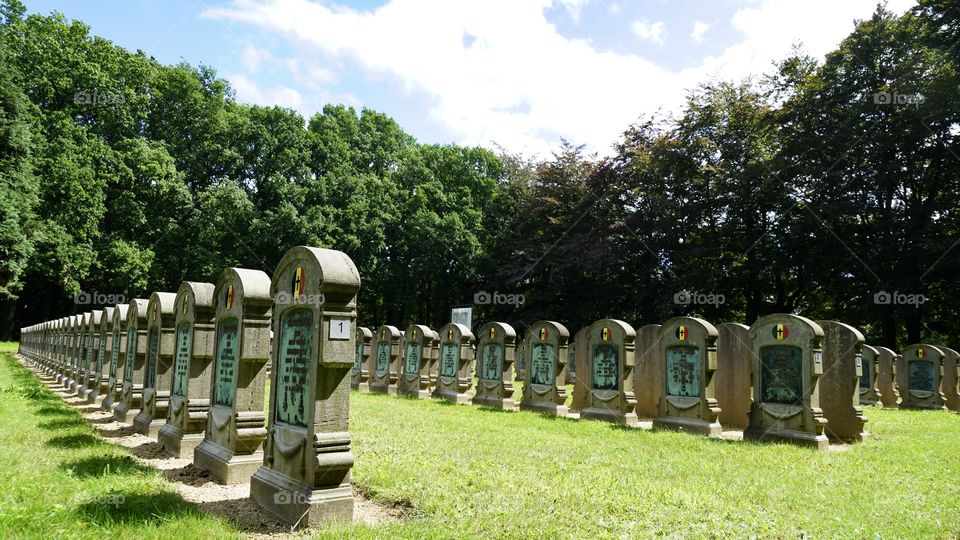War graves in Antwerp