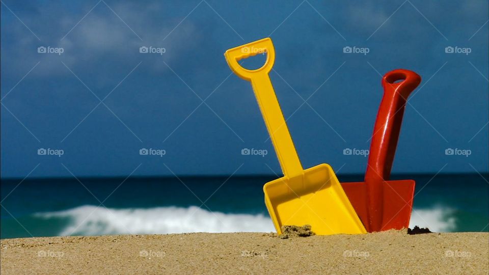 Beach scene in Bahamas