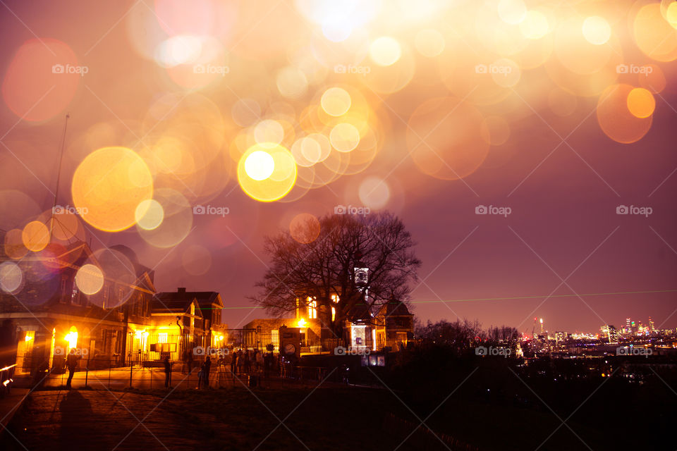 A beautiful night scene of London, United Kingdom. Artistic, colorful photo of a city.