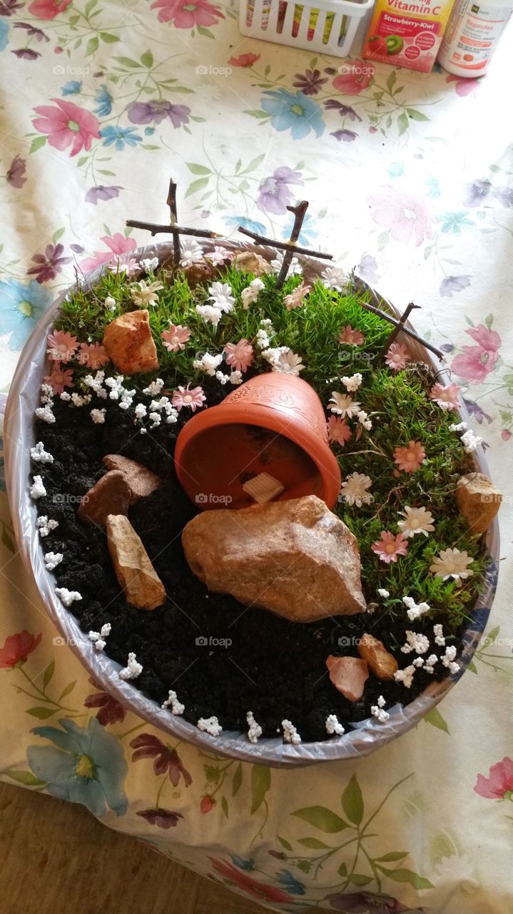 Easter fairy garden
