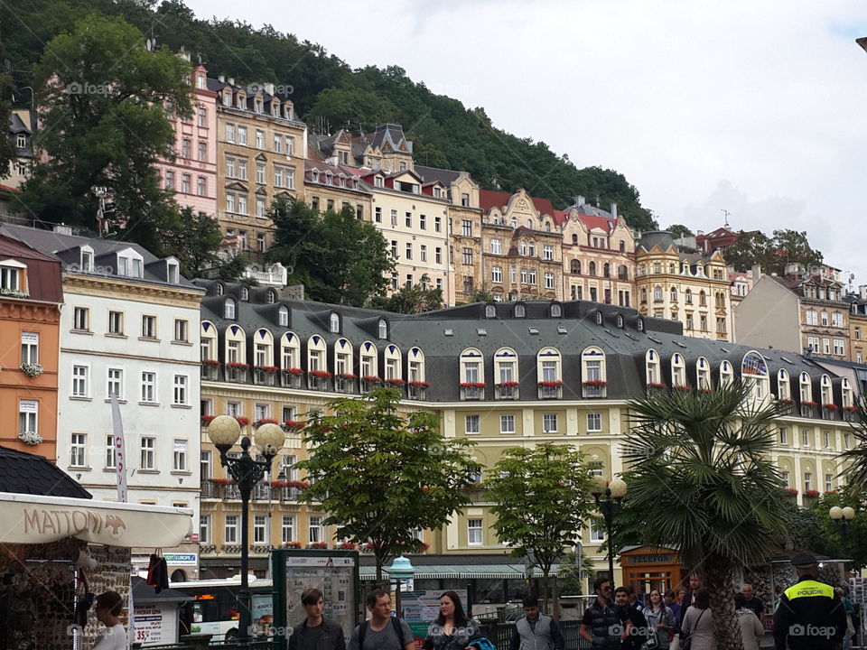 view of Karlovy Vary Czech Republic