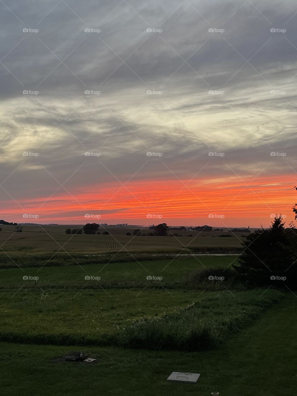 Sunset in Iowa