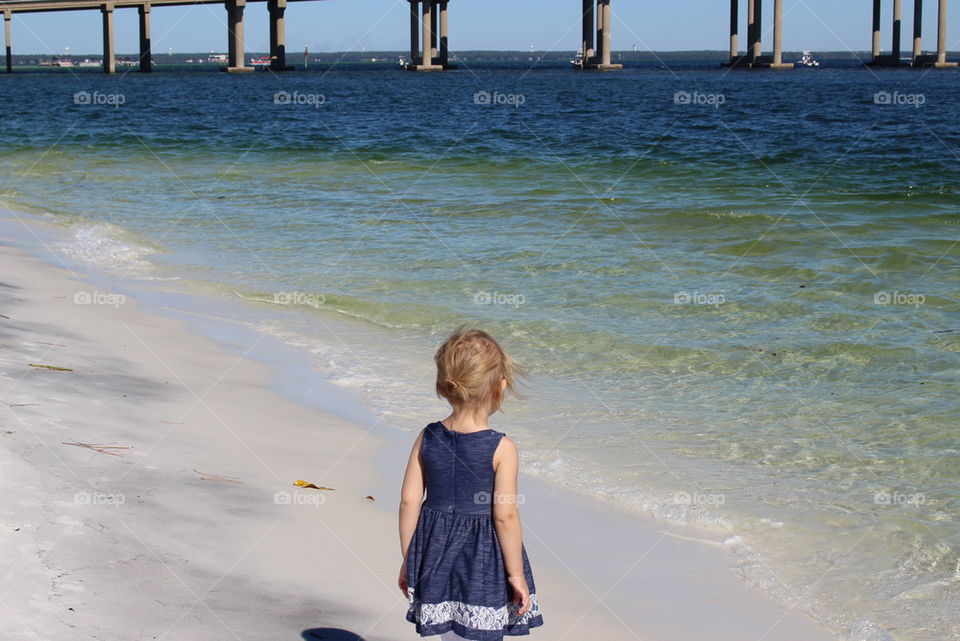 Toddler at the beach