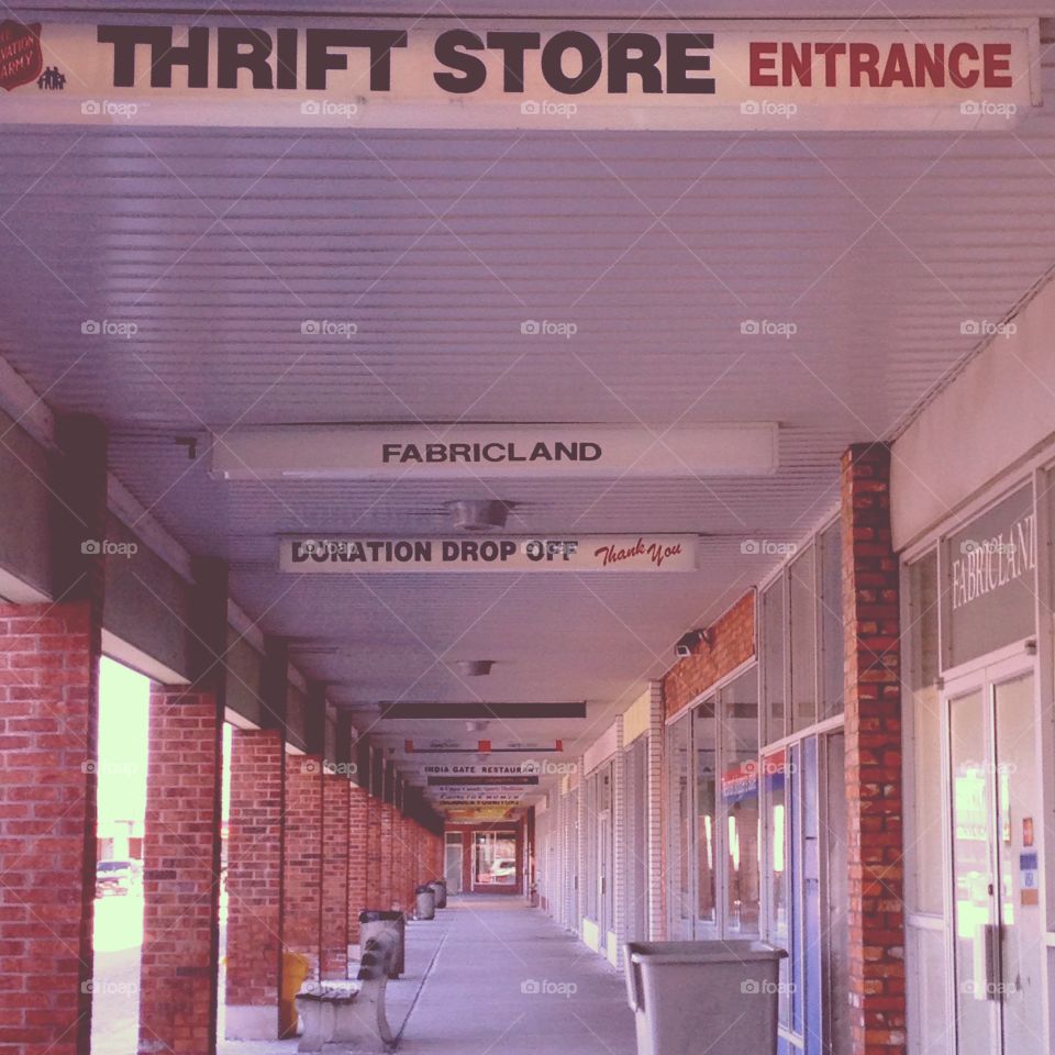 Thrift store in new market