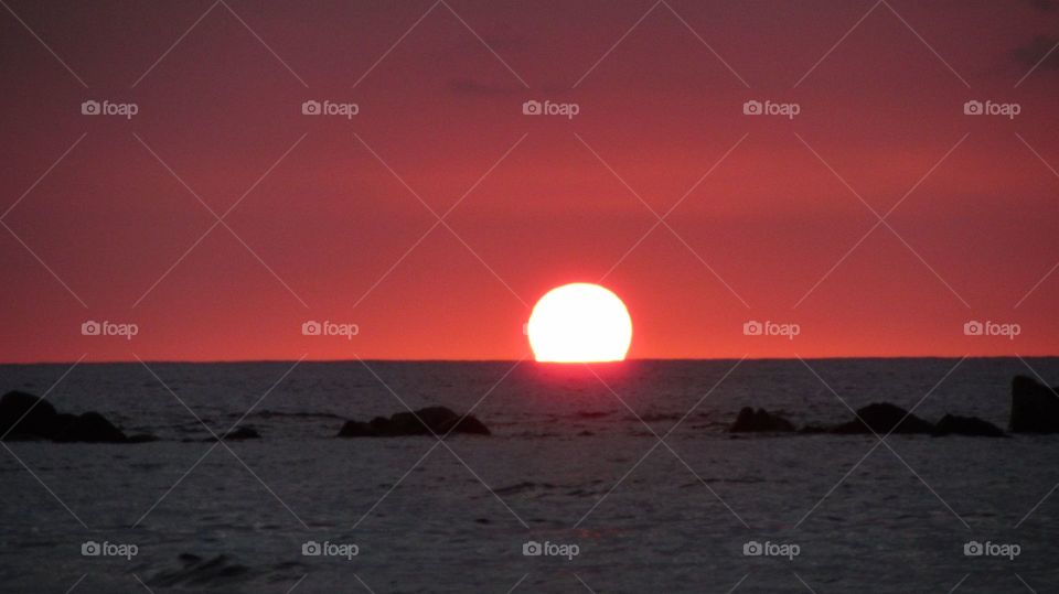 Sunset at Kahului beach