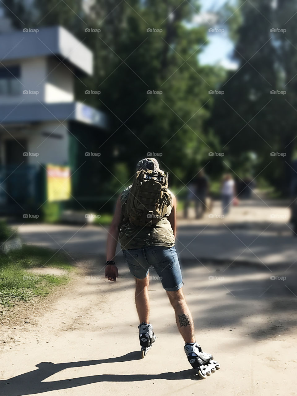 Enjoying the last summer days rolling skating 