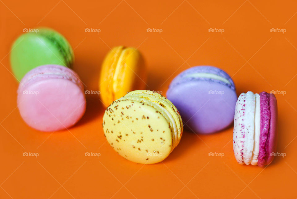 Colorful macarons