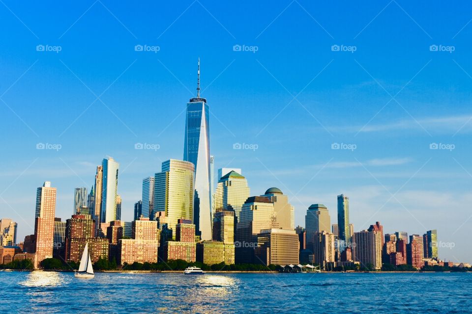 A beautiful shot of New York Skyline is amazing 