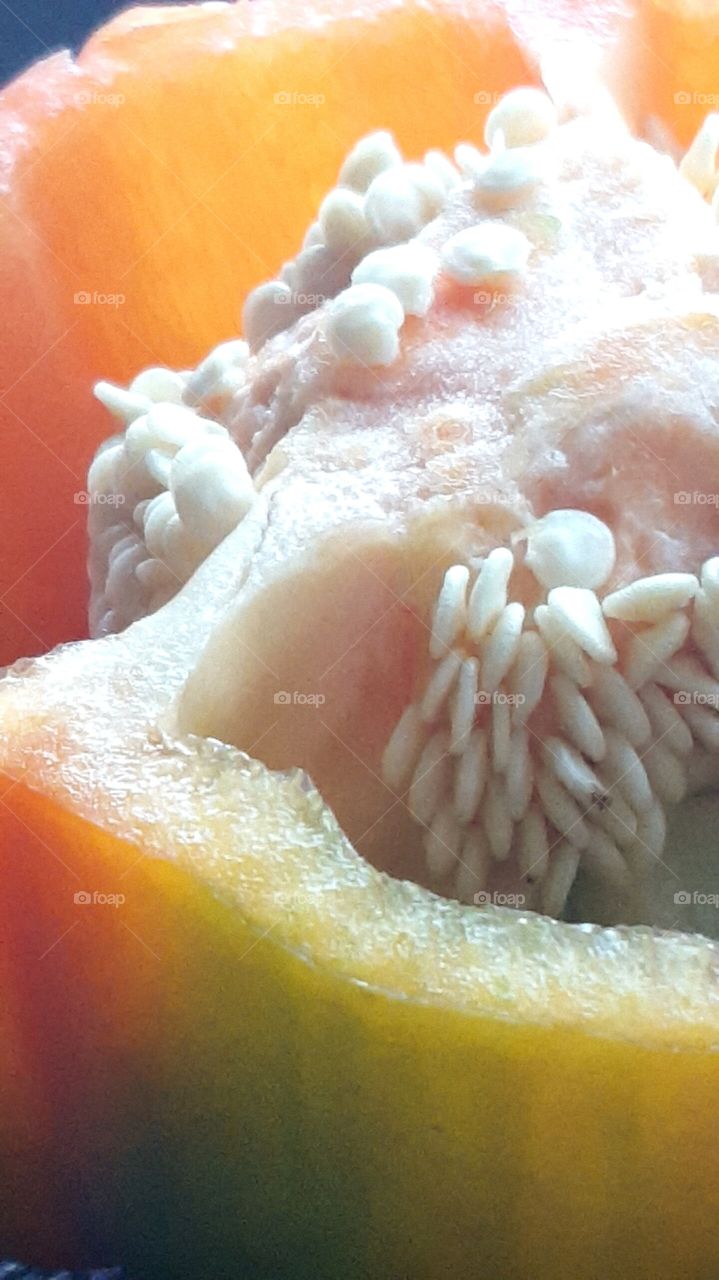 macro red pepper
