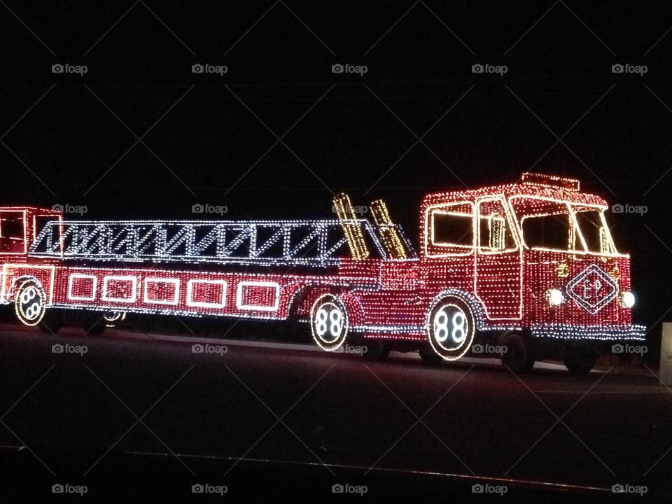 Festival of Lights fire truck