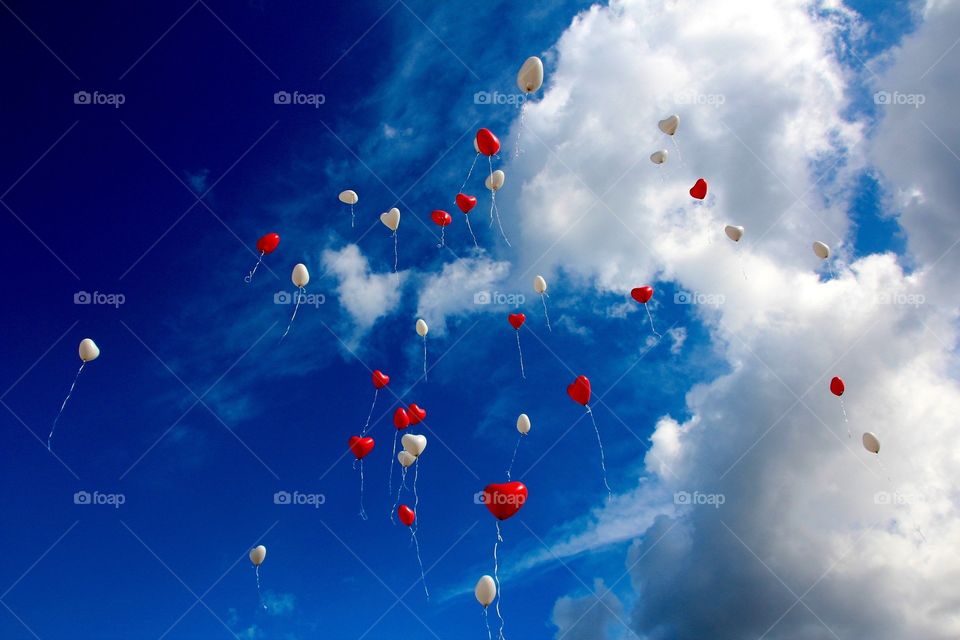 balloons heart love