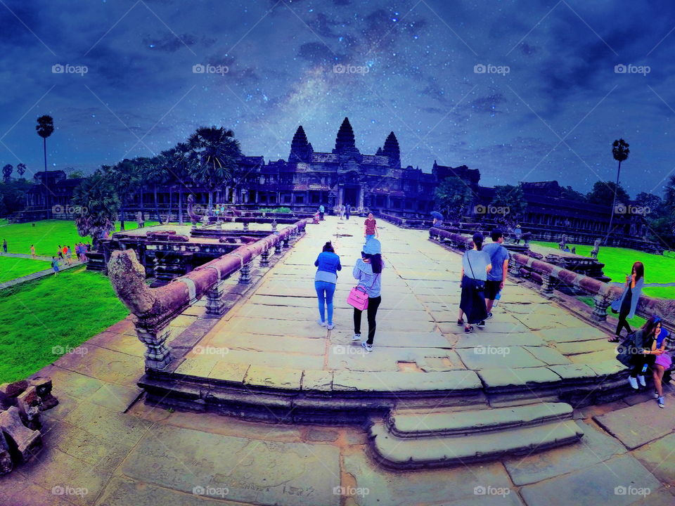 This is Angkor Wat which located in Siem Reap, Cambodia. 