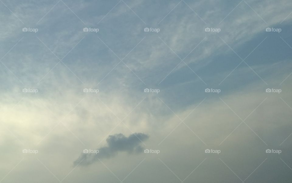 clouds with symbol