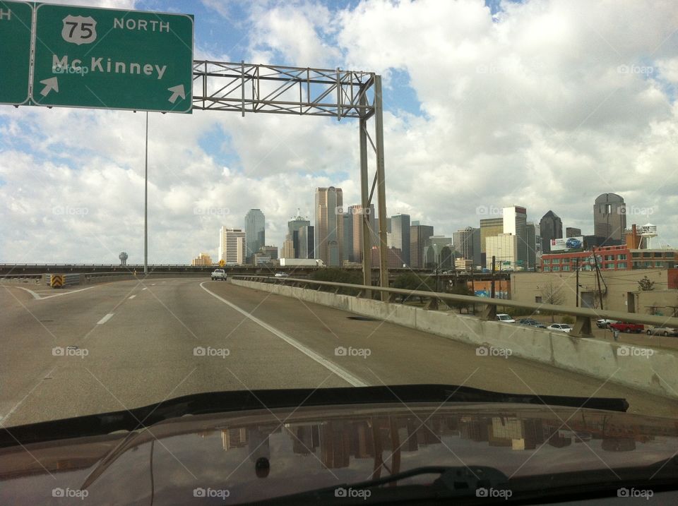 Dallas, McKinney, Texas, skyline, city, urban, Highway 75, Deep Ellum, City life, travel, commute, interstate, horizon, Drive, Road trip, long weekend, vacation,