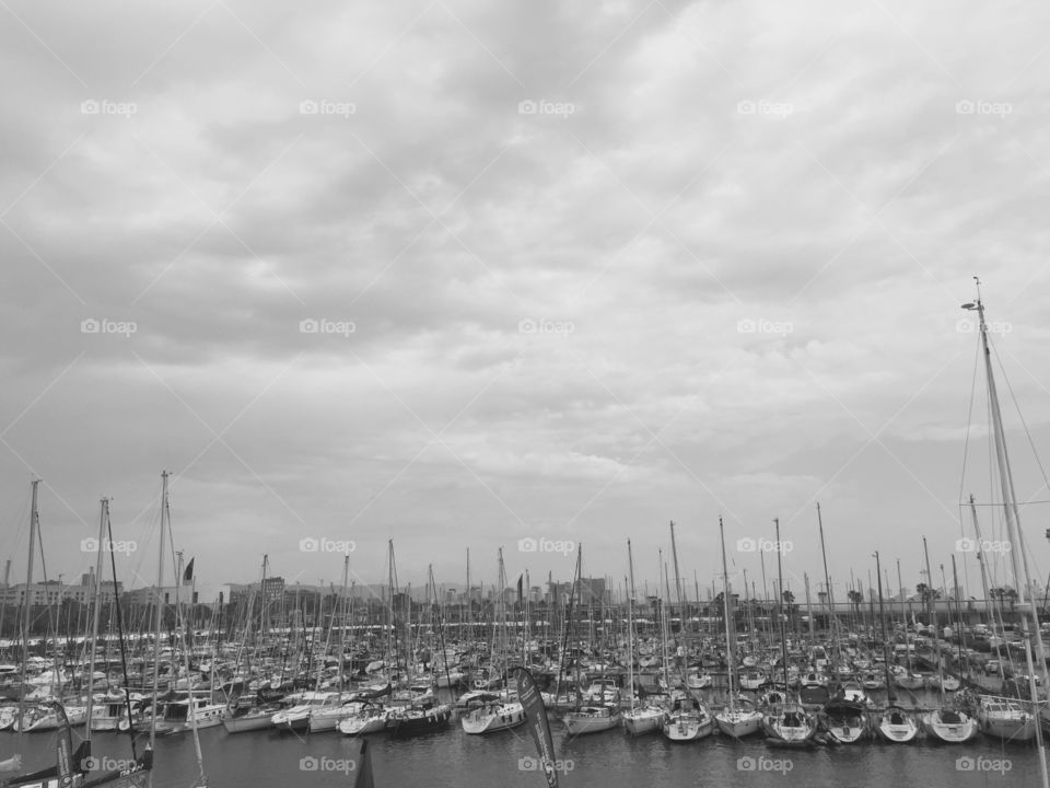Harbor of Barcelona 