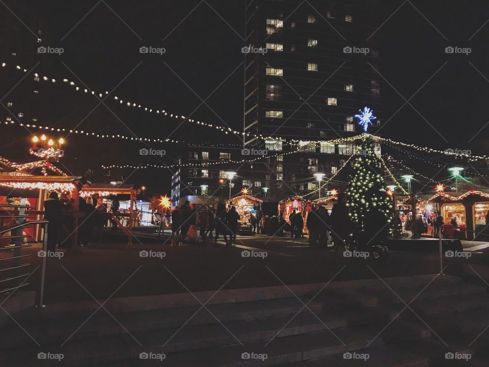 Festival, Evening, City, Light, Road