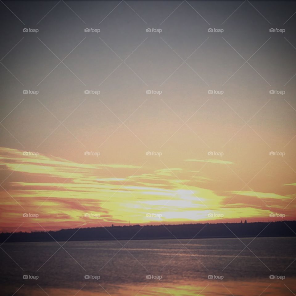 View from mackinac bridge