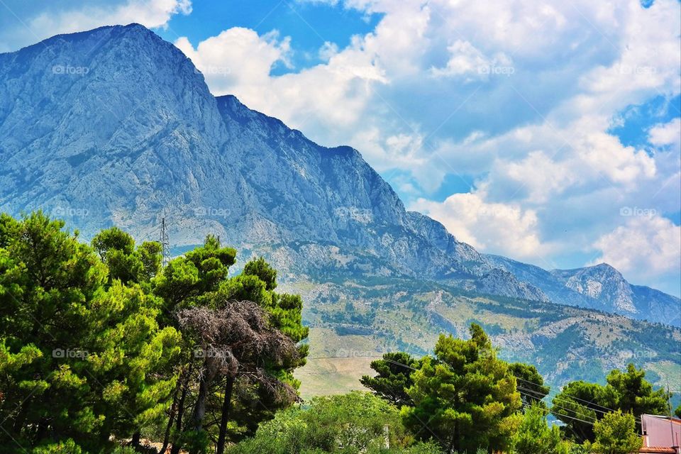 Mountains in Baska Voda