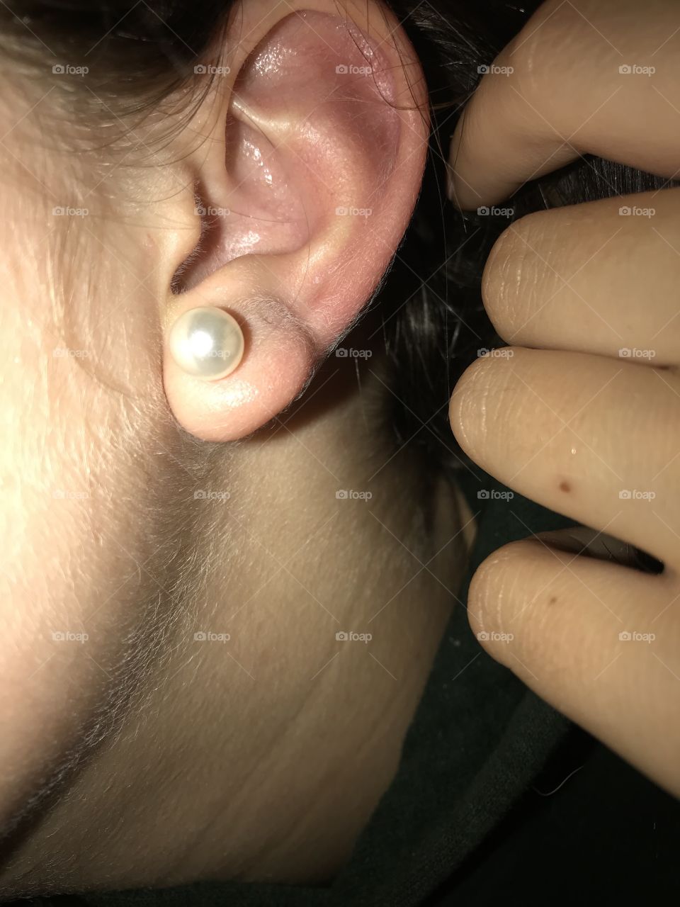 a fresh earlobe