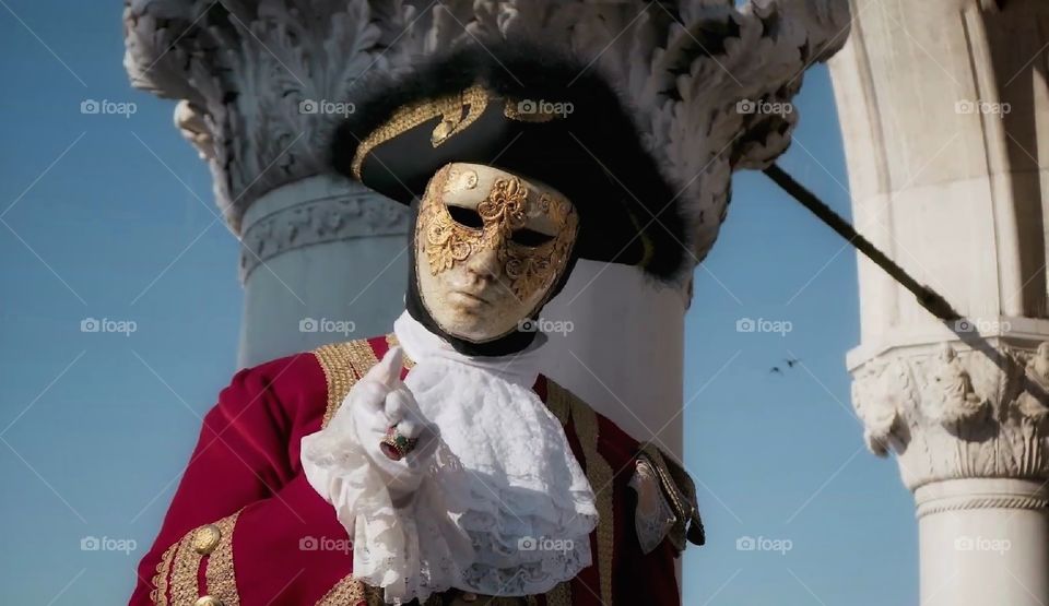 Carnevale di Venezia. Maschere in posa.