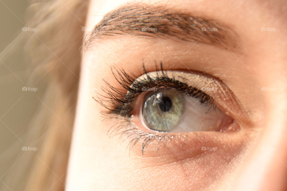 Magical Iris, beautiful female Blue eye